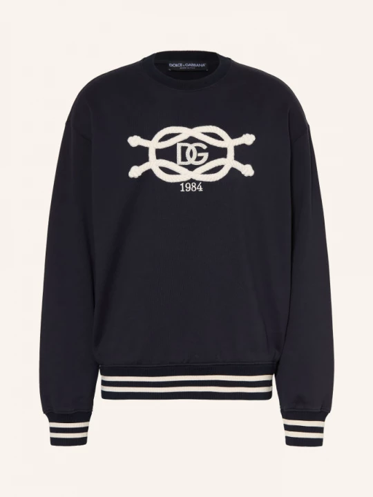 Obrázek produktu Dolce & Gabbana Mikiny tmavě modrá / bílá