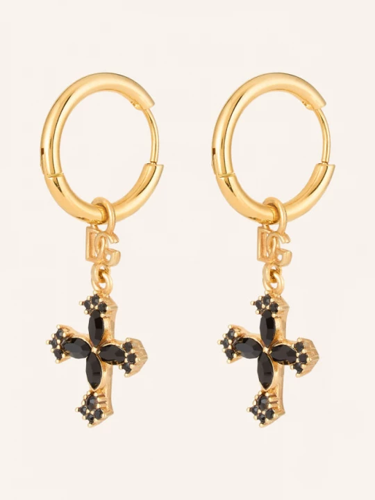 Obrázek produktu Dolce & Gabbana Náušnice zlatá / černá