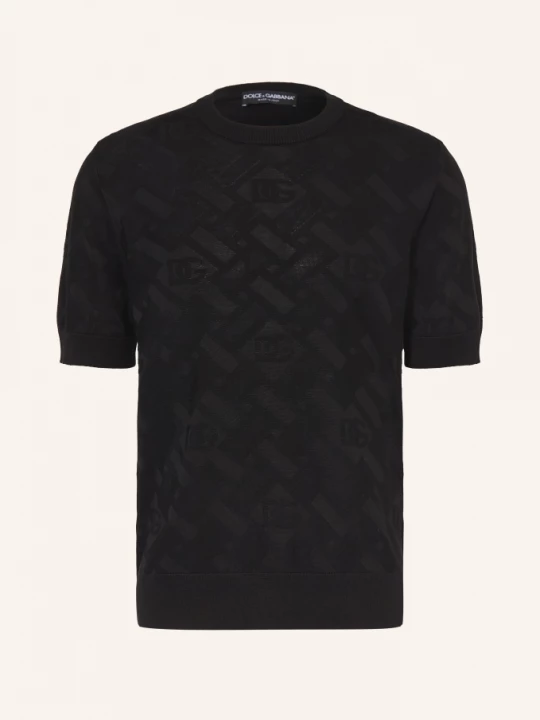 Obrázek produktu Dolce & Gabbana Pletené Polo Tričko Z Hedvábí černá