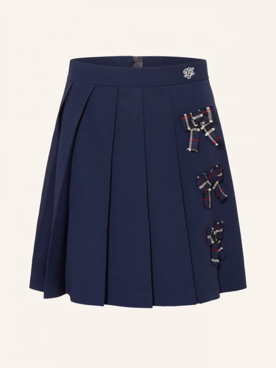 Obrázek produktu Dolce & Gabbana Skládaná Sukně tmavě modrá / červená / bílá
