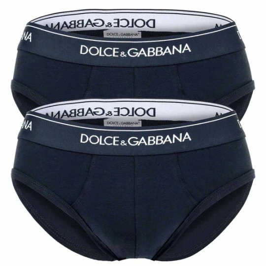 Obrázek produktu DOLCE & GABBANA Slipy tmavě modrá / bílá