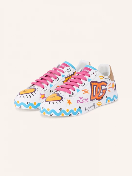 Obrázek produktu Dolce & Gabbana Sneakersy bílá / žlutá / tmavě modrá