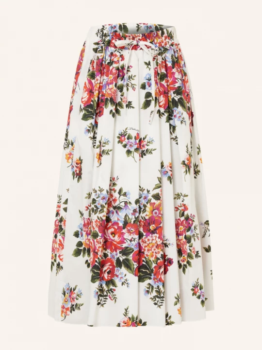 Obrázek produktu Dolce & Gabbana Sukně bílá / červená / tmavě zelená