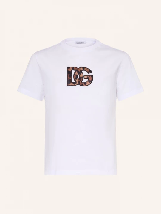 Obrázek produktu Dolce & Gabbana Tričko bílá / hnědá / černá