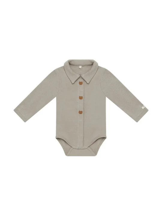 Obrázek produktu Donsje body kojenecké bavlněné s elastanem Finnian Bodysuit Bears zelená
