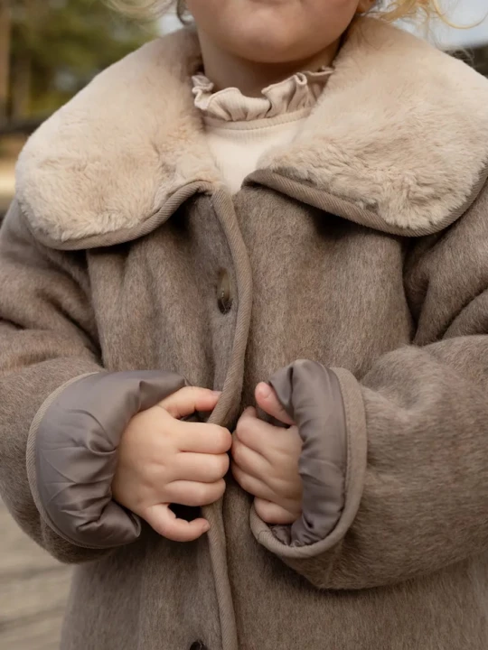 Obrázek produktu Donsje bunda dětská s vlnou Levian Jacket hnědá