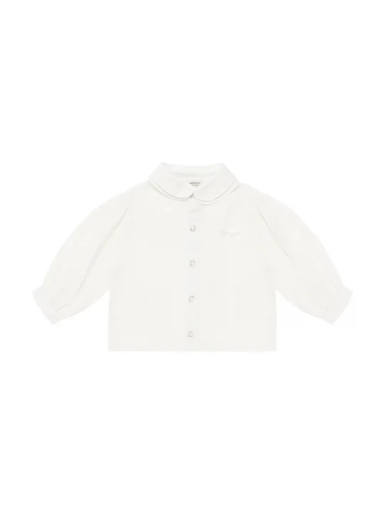 Obrázek produktu Donsje Dětská lněná halenka Donsje Anoeche Linen Blouse bílá