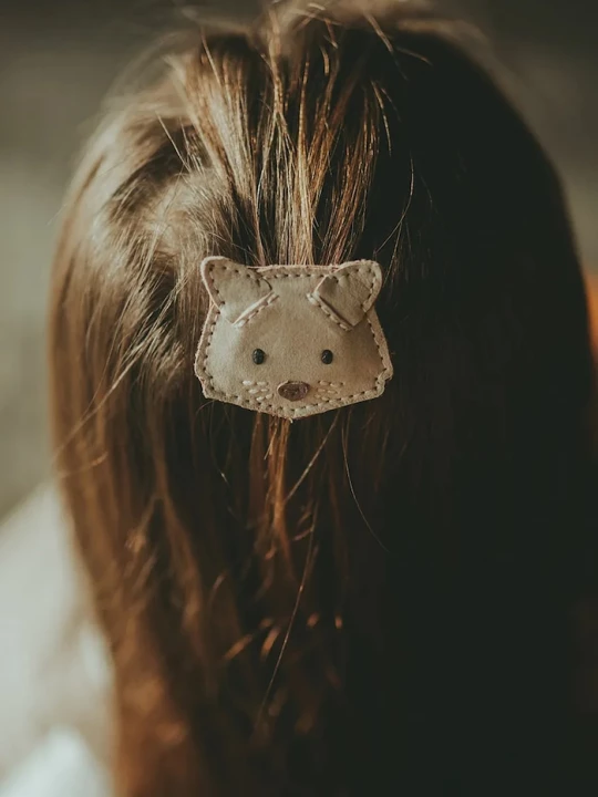 Obrázek produktu Donsje Dětská sponka Donsje Josy Classic Hairclip Cat růžová
