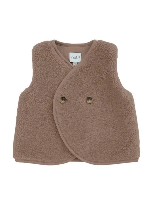 Obrázek produktu Donsje Dětská vesta Donsje Monty Gilet hnědá