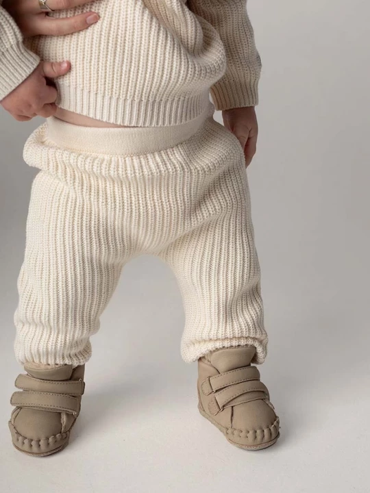 Obrázek produktu Donsje Dětské bavlněné legíny Donsje Luca Trousers béžová