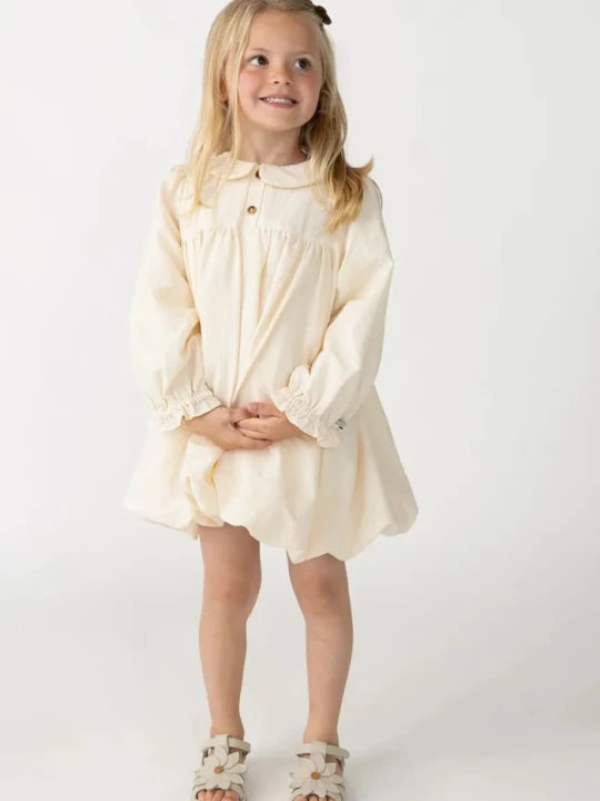Obrázek produktu Donsje Dětské bavlněné šaty Donsje Nyari Dress béžová