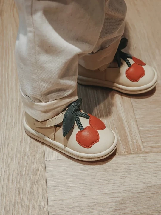 Obrázek produktu Donsje Dětské kožené polobotky Donsje Joeka Shoes Cherry růžová