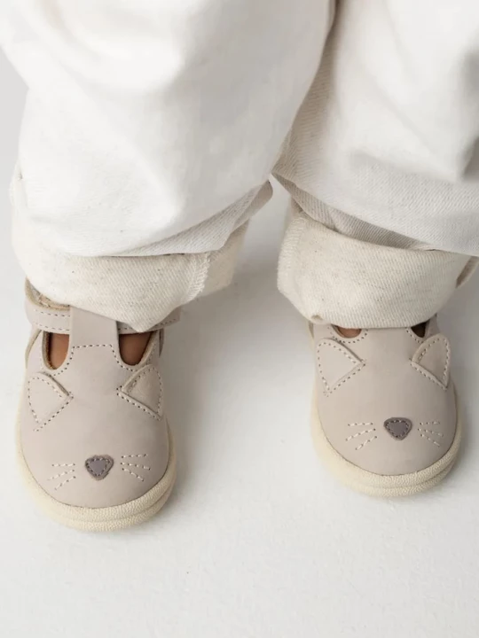 Obrázek produktu Donsje Dětské nubukové polobotky Donsje Zazo Classic Shoes Cat růžová