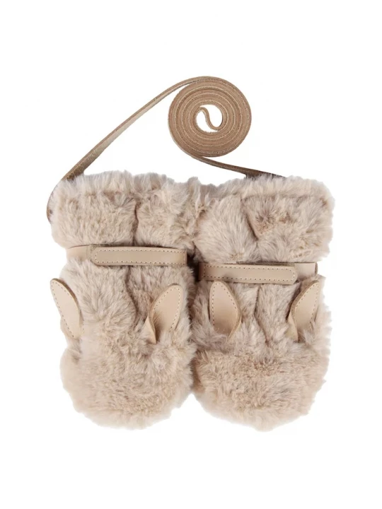 Obrázek produktu Donsje Dětské rukavice Donsje Richy Mittens Fluffy Bunny béžová