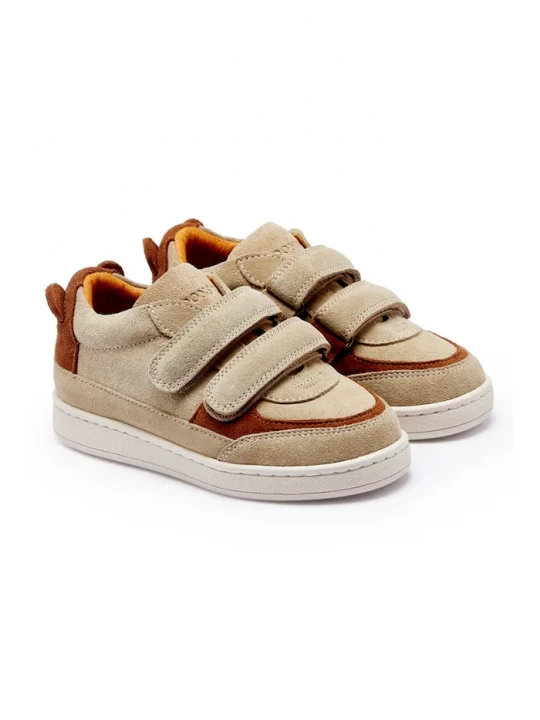 Obrázek produktu Donsje Dětské semišové tenisky Donsje Rinou Sneakers Bear béžová