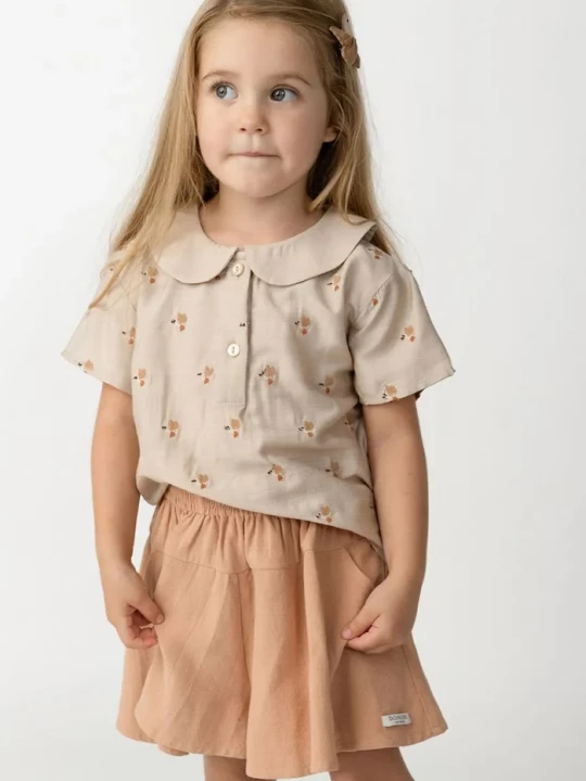 Obrázek produktu Donsje halenka dětská Nesa Blouse Hummingbirds béžová