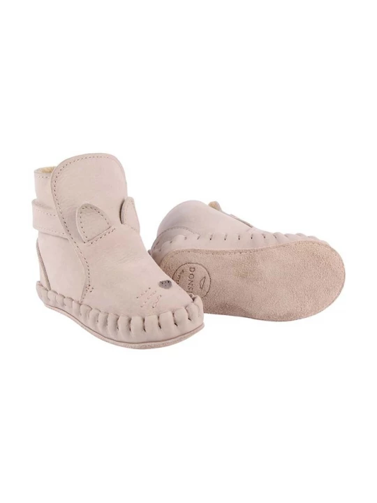 Obrázek produktu Donsje Kojenecké kožené boty Donsje Kapi Classic Booties Cat béžová