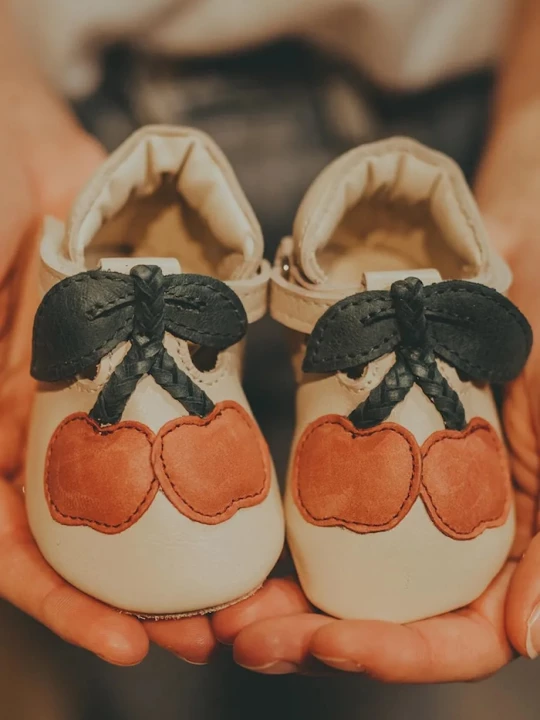 Obrázek produktu Donsje Kojenecké kožené boty Donsje Nanoe Shoes Cherry béžová