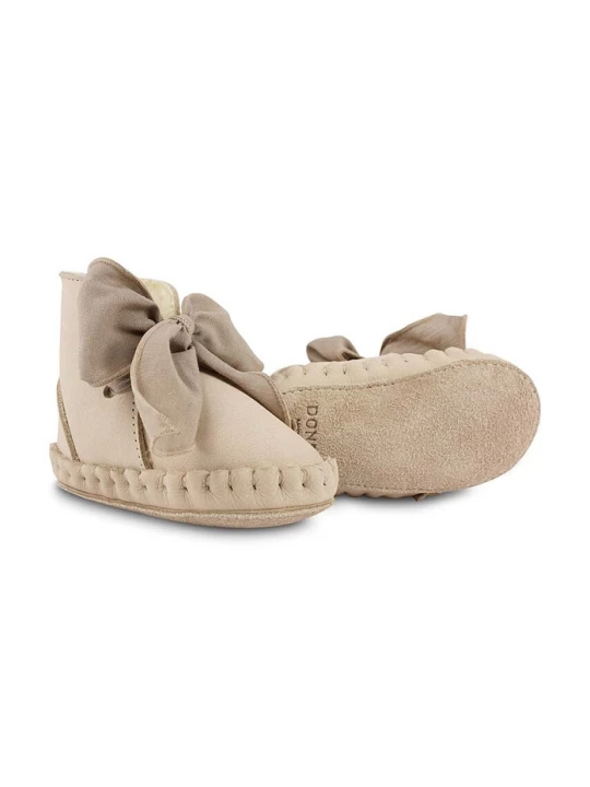 Obrázek produktu Donsje Kojenecké kožené boty Donsje Pina Organza Booties béžová