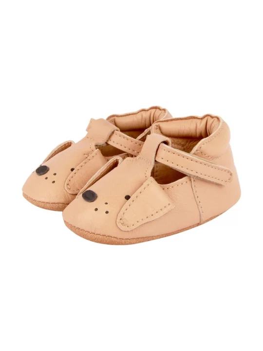 Obrázek produktu Donsje Kojenecké kožené boty Donsje Spark Classic Shoes Dog hnědá