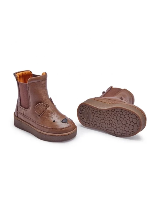 Obrázek produktu Donsje Kojenecké kožené boty Donsje Thudo Classic Boots Bear hnědá