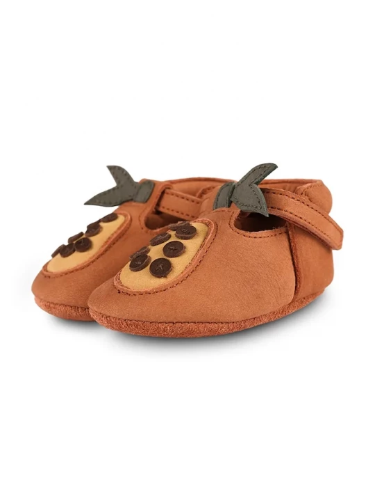 Obrázek produktu Donsje Kojenecké semišové boty Donsje Nanoe Shoes Papaya hnědá