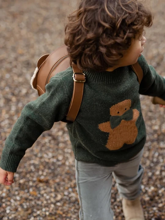 Obrázek produktu Donsje Kojenecký vlněný svetr Donsje Denn Merino Wool Sweater Gingerbread zelená