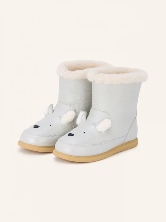 Obrázek produktu Donsje Podšité Boots stříbrná / bílá / černá