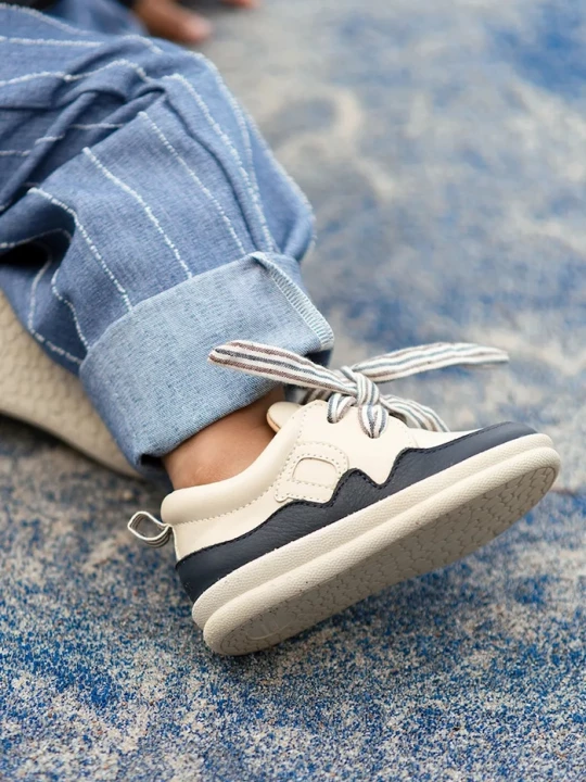 Obrázek produktu Donsje sneakers boty dětské kožené béžová