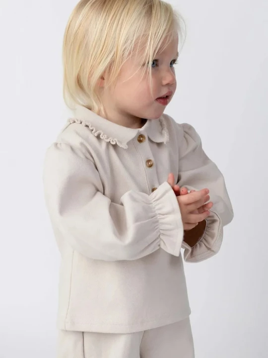 Obrázek produktu Donsje svetr dětský bavlněný Pluimpje Sweater béžová