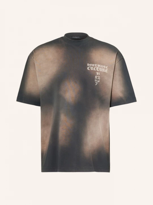 Obrázek produktu Don't Waste Culture Tričko Thunder černošedá / krémová / černá