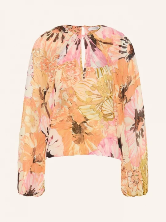 Obrázek produktu Dorothee Schumacher Blůza Floral Dream S Odnímatelnou Mašlí tmavě žlutá / růžová / oranžová