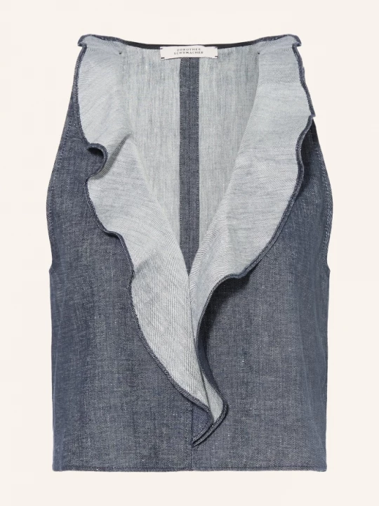 Obrázek produktu Dorothee Schumacher Blůza Fluid Denim S Lnem modrá