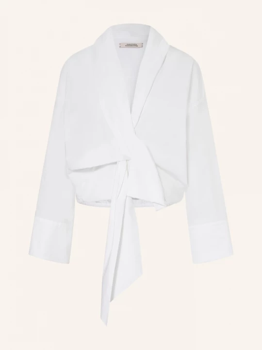 Obrázek produktu Dorothee Schumacher Halenka Poplin Power S Překříženým Střihem bílá