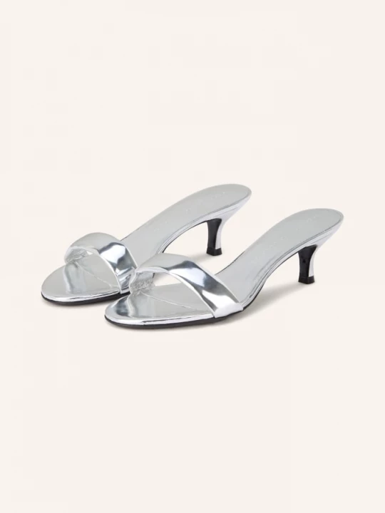 Obrázek produktu Dorothee Schumacher Lakované Pantofle Mirror Shine stříbrná
