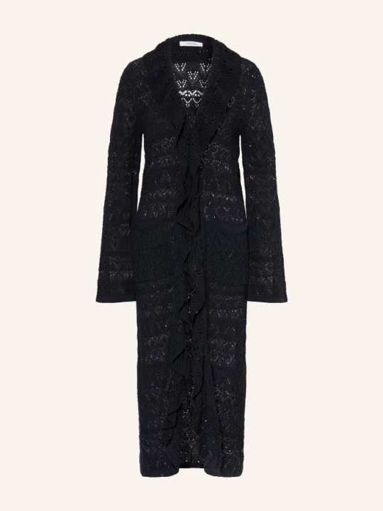 Obrázek produktu Dorothee Schumacher Pletený Přehoz Bohemian Lace S Volány tmavě modrá