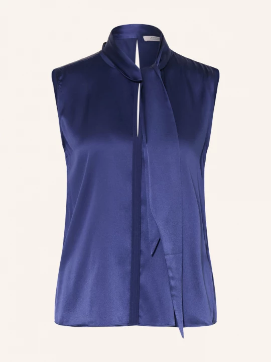 Obrázek produktu Dorothee Schumacher Saténový Top Sense Of Shine S Mašlí modrá