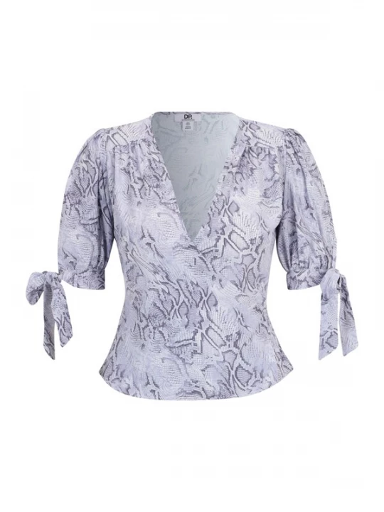 Obrázek produktu Dorothy Perkins Petite Halenka kouřově šedá / světle fialová