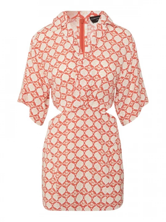 Obrázek produktu Dorothy Perkins Petite Šaty oranžová / pastelově oranžová / bílá