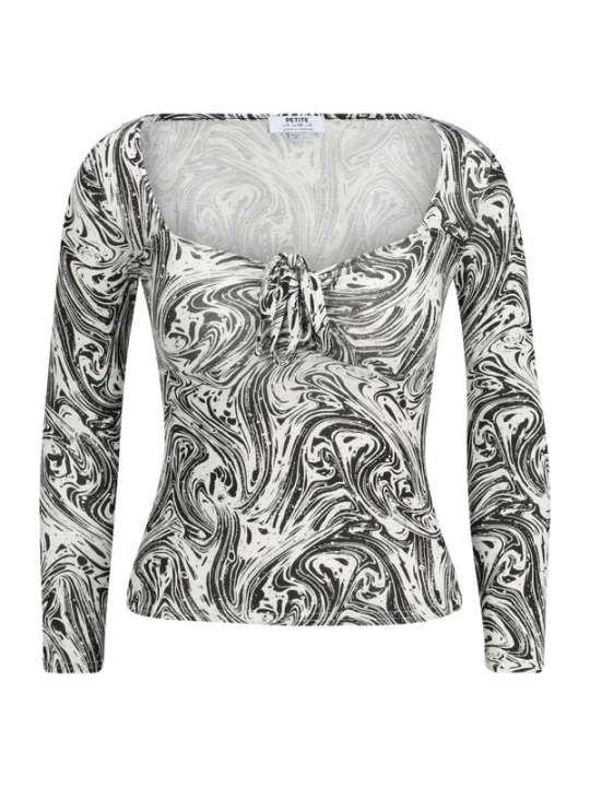 Obrázek produktu Dorothy Perkins Petite Tričko černá / bílá