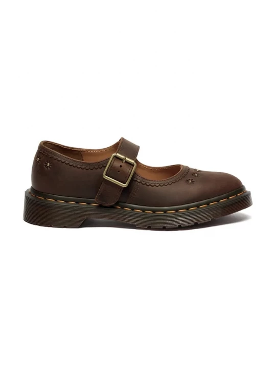 Obrázek produktu Dr. Martens baleríny kožené Mary Jane Flower hnědá