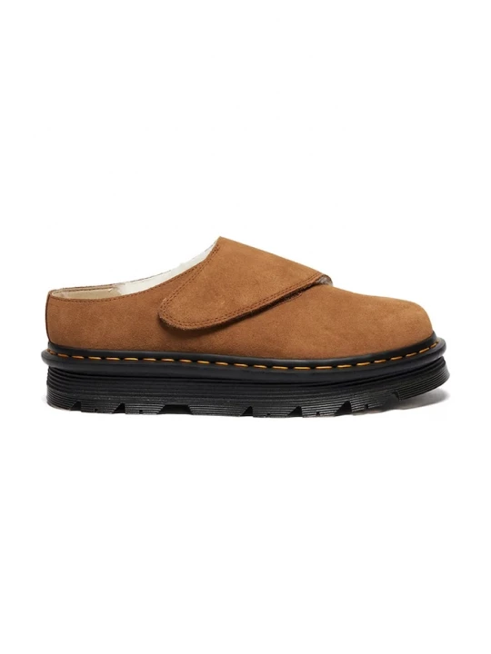 Obrázek produktu Dr. Martens Kožené pantofle Dr. Martens ZebZag AnyWair Warm Lined Mule hnědá