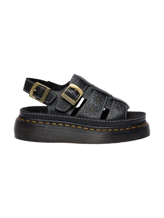 Obrázek produktu Dr. Martens sandály na platformě dámské kožené Wrenlie černá