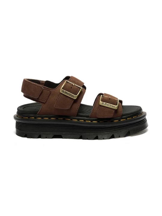 Obrázek produktu Dr. Martens sandály na platformě dámské nubukové ZebZag Sandal hnědá