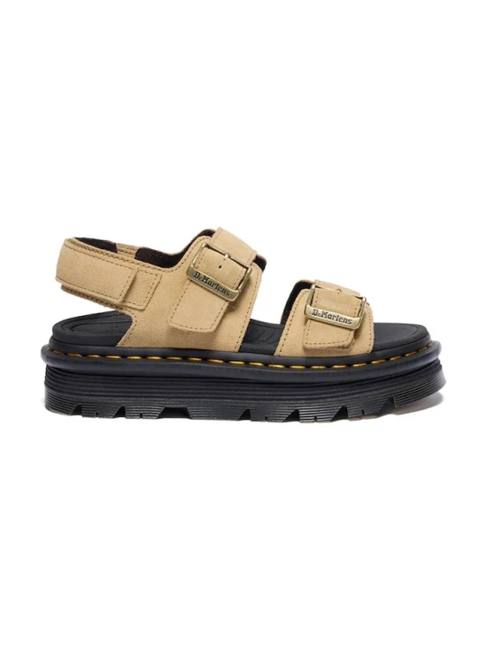 Obrázek produktu Dr. Martens sandály na platformě dámské semišové ZebZag Sandal béžová
