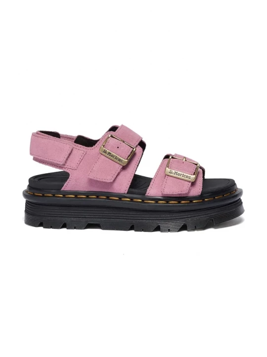 Obrázek produktu Dr. Martens sandály na platformě dámské semišové ZebZag Sandal růžová
