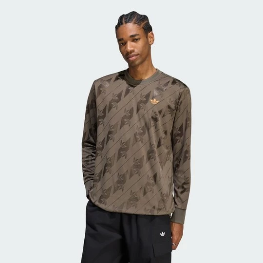 Obrázek produktu DRES JACQUARD TREFOIL S DLOUHÝM RUKÁVEM Adidas Branch
