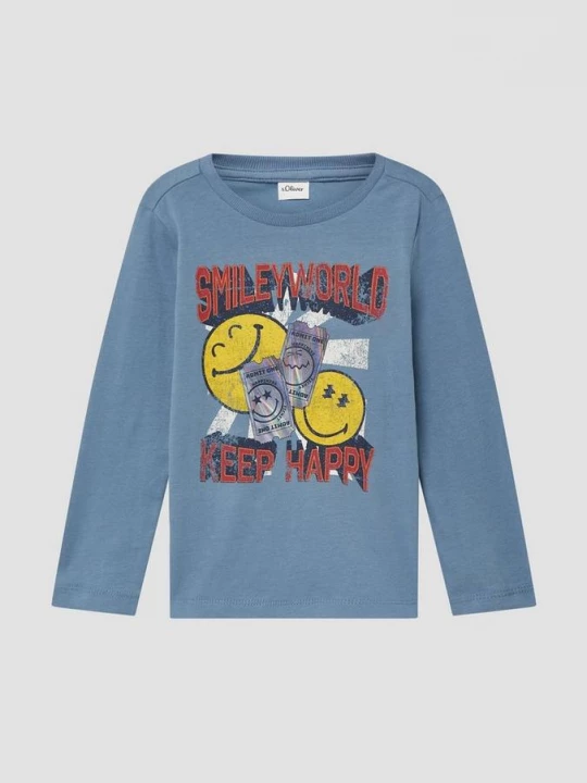 Obrázek produktu Dres s dlouhým rukávem a potiskem Smiley® s.Oliver modrá