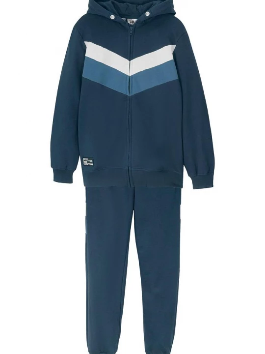 Obrázek produktu Dres sportowy z czystej bawełny organicznej (kompl. 2-częściowy) BonPrix niebieski