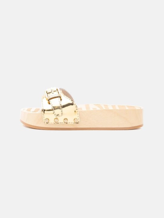 Obrázek produktu Dřeváky MOSCHINO zlatá barva